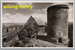 Otzberg Hering - S/w Burg Otzberg 1   Blick Auf Burghof Turm Und Kommandantenbau - Stempel Gastwirtschaft Feste Otzberg - Odenwald