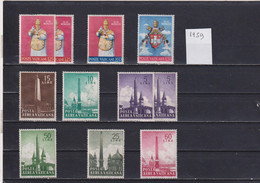 Lot De Timbres Neufs Du Vatican Pour Collection Année 1959 - Unused Stamps