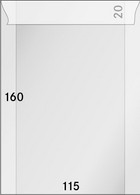 Lindner Pergamin-Tüten (710), 115 X 160 + 20 Mm Klappe, 100er-Packung - NEU - Transparante Hoezen