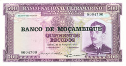 Mozambique - 500$00 / 22.3.1967 - UNC - Mozambique