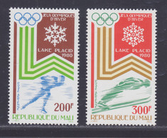MALI AERIENS N°  374 & 375 ** MNH Neufs Sans Charnière, TB (d0702) Jeux Olympique D'hiver - 1980 - Mali (1959-...)
