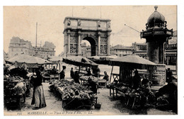 CPA 13 * MARSEILLE Place Et Porte D'Aix Marché - TTB  CIRCULEE 1908 - Artesanos