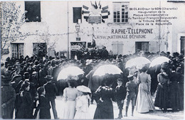 C. P. A. : 16 : SAINT-CLAUD SUR LE SON (Charente) : Inauguration Plaque Commémorative Du Tambour DAIGUEPLATS, 1908 - Other & Unclassified