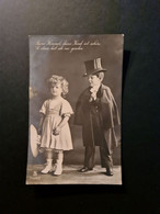 Kinderpaar, Junger Kavalier Mit Zylinder Und Seine Angebetete, Gelaufen 1911 - Ohne Zuordnung