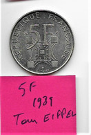 5 Francs  1989 " Tour Eiffel "" SUP - 5 Francs