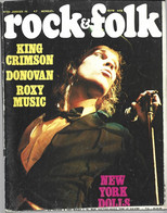 REVUE ROCK&FOLK /  KING CRIMSON ** DONOVAN  ** ROXY MUSIC  ** N°84 JANVIER 1974 - Muziek