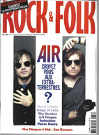 REVUE ROCK&FOLK ** N°438 *  AIR **METAL URBAIN *THE STROKES *INDOCHINE ** 2004 - Musica