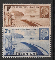 REUNION - 1941 - N°Yv. 178 à 179 - Pétain - Neuf Luxe ** / MNH / Postfrisch - Unused Stamps