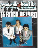 REVUE ROCK&FOLK ** N°154 **  LE ROCK DE 1980 ** 1979 - Musique