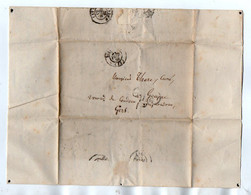 TB 3153 - 1853 - LAC - Lettre De Mr Célestin GRAGNON à LIBOURNE Pour Mr Le Curé THORE à ? Près CONDOM - 1849-1876: Période Classique