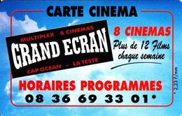 Ciné Carte Grand Ecran Cap Ocean 8 Cinémas - Movie Cards