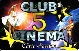 Ciné Carte Club 5 Cinéma Passion - Movie Cards