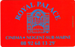 Ciné Carte Royal Palace Nogent-sur-Marne _ La Carte Magique Rouge_ Rare - Cinécartes