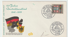 5211 Cover DEUTSCHLAND ALLEMAGNE 1966 HELGOLAND 125 Jahre Deutschlandlied - Covers & Documents