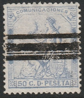 Spain 1873 Sc 197 Espana Ed 137 Yt 136 Used Bar Cancel - Usati