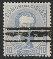 Spain 1872 Sc 181 Espana Ed 121 Yt 120 Used Bar Cancel - Used Stamps