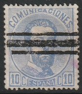 Spain 1872 Sc 181 Espana Ed 121 Yt 120 Used Bar Cancel - Used Stamps