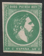 Spain 1874 Sc X6a Espana Ed 160a Yt 4 Carlist MNG(*) Small Corner Thin - Carlistas