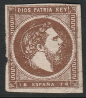 Spain 1874 Sc X7 Espana Ed 161 Yt 3 Carlist Used Light Cancel Damaged Side - Carlistes