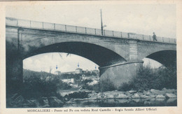 PONTE SUL PO CON VEDUTA REAL CASTELLO - REGIA SCUOLA ALLIEVI UFFICIALI - Moncalieri