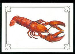 Carte Postale Homard + Phare + Oblitération POINTE-au-PÈRE QC Cancel + Lobster Post Card + Lighthouse  (7399) - Brieven En Documenten