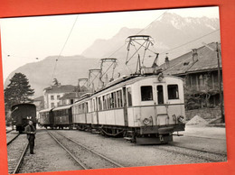 EAX-06 Manoeuvres De Voitures Du Train Aigle Ollon Monthey Champéry à Aigle  Rochaix En 1965 NC GF - Aigle