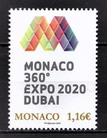 MONACO 2020 - Y.T. N° 3224 / EXPOSITION UNIVERSELLE DUBAÏ 2020 - NEUF ** - Neufs