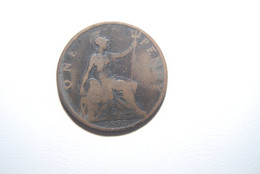 Great Britain Coin  1897 One Penny - Autres & Non Classés