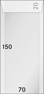 Lindner Pergamin-Tüten (713), 70 X 150 + 20 Mm Klappe, 500er-Packung - NEU OVP - Enveloppes Transparentes