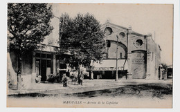 CPA 13 - MARSEILLE - Avenue De La Capelette - TBE -Croisement Avec Terrasse Café Avec ANIMATION + REGENCE BAR - Non Classés