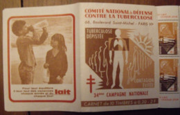Carnet De Timbres Antituberculeux 1964-65. Pub Buvez Du Lait . Tuberculose Anti-tuberculeux. - Antituberculeux