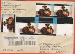 PORTOGALLO - PORTUGAL - 2007 - 0,05€ Postage Paid + 5 X 0,57€ Europa Cept, Polvo Guisado - Registered - Viaggiata Da Lis - Covers & Documents