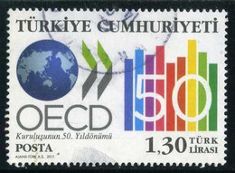 Türkiye 2011 Mi 3880 O, OECD 50th Anniversary - Usati