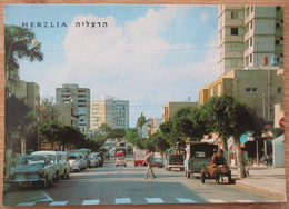 ISRAEL HERZLIA CENTRAL SOKOLOV MAIN STREET BOULEVARD POSTCARD CARTE POSTALE CARTOLINA ANSICHTSKARTE PHOTO AK CP PC CARD - Israele