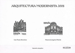 [PE02] España 2008. Prueba Especial 02. Arquitectura Modernista - Probe- Und Nachdrucke