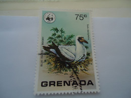 GRENADA USED   STAMPS  BIRD BIRDS   WWF - Gebruikt