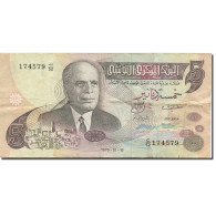 Billet, Tunisie, 5 Dinars, 1973, 1973-10-15, KM:71, TTB - Tunisie