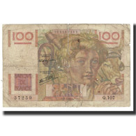 France, 100 Francs, Jeune Paysan, 1946, D AMBRIERES, GARGAM, 1946-10-03, TB - 100 F 1945-1954 ''Jeune Paysan''