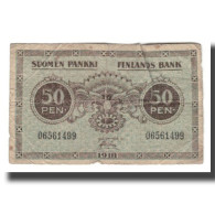 Billet, Finlande, 50 Penniä, 1918, KM:34, B - Finland