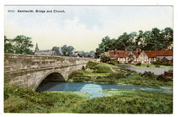Ref 1528 - Early Postcard - Kenilworth Bridge & Church - Warwickshire - Sonstige & Ohne Zuordnung