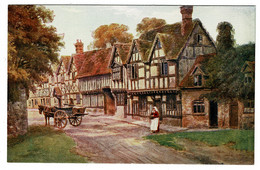 Ref 1528 - J. Salmon ARQ A.R. Quinton Postcard - Mill Street Warwick With Horse & Cart - Warwick