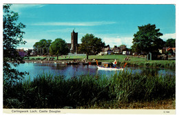 Ref 1530 -  Postcard - Carlingwark Loch Castle Douglas - Dumfries & Galloway Scotland - Dumfriesshire