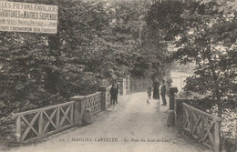 CARTE POSTALE ORIGINALE ANCIENNE : MAISONS LAFFITTE LE PONT DU SAUT DU LOUP ANIMEE  YVELINES (78) - Maisons-Laffitte