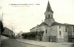 Montigny Les Cormeilles * Route Et Vue Sur L'église Du Village - Montigny Les Cormeilles