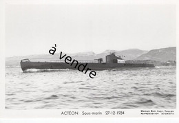 Delcampe - ACTÉON,   Sous-marin , 27-12-1934 - Unterseeboote