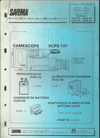 SAVEMA - Documentation Technique Caméscope VCPS 101 - Caméscope