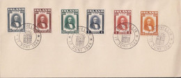 1944. ISLAND.  Jón Sigurdsson Complete Set On FDC TINGVELLIR 17. JUNI 1944.  (Michel 231-236) - JF517444 - Lettres & Documents