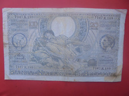 BELGIQUE 100 FRANCS 9-8-41 Circuler (B.18) - 100 Francos & 100 Francos-20 Belgas