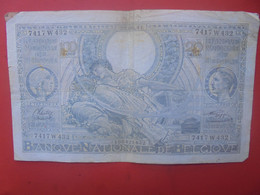 BELGIQUE 100 FRANCS 22-8-41 Circuler (B.18) - 100 Francs & 100 Francs-20 Belgas
