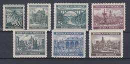 Böhmen + Mähren 55-61 Lindenzweig Und Landschaften Kompl. Satz Postfrisch  - Occupazione 1938 – 45